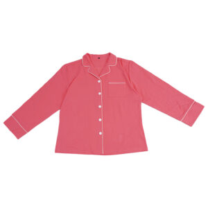 Cotton Women Long Sleeve Collared Pajama